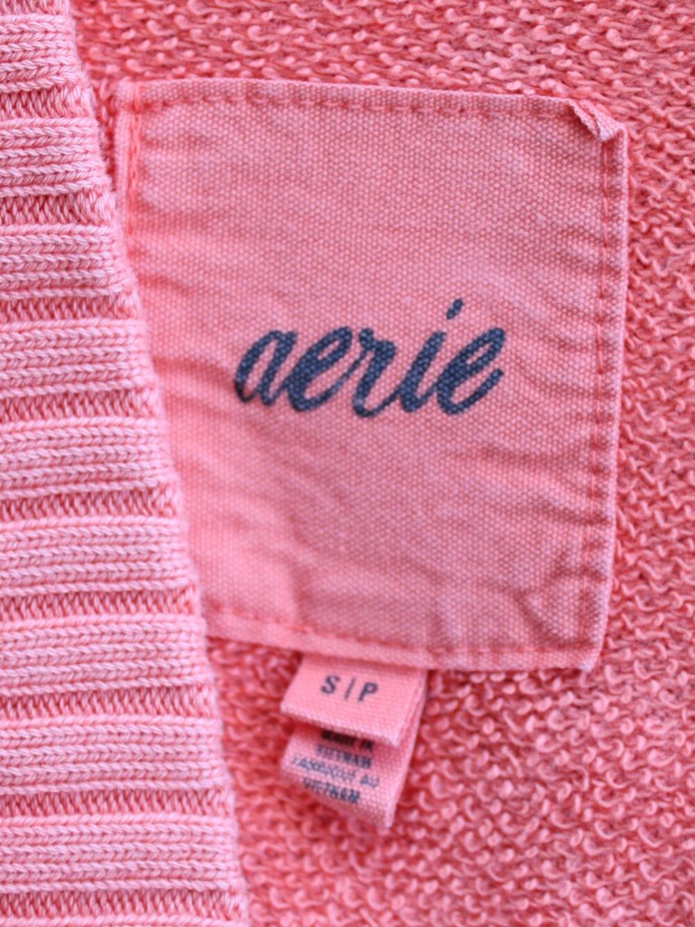 Aerie Down-To-Earth Henley Oversized Hoodie Starburst Orange Size Small - Picture 4 of 6